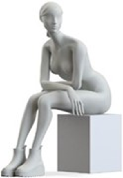 DONNA　E Woman Sitting_H 45 cmマネキン