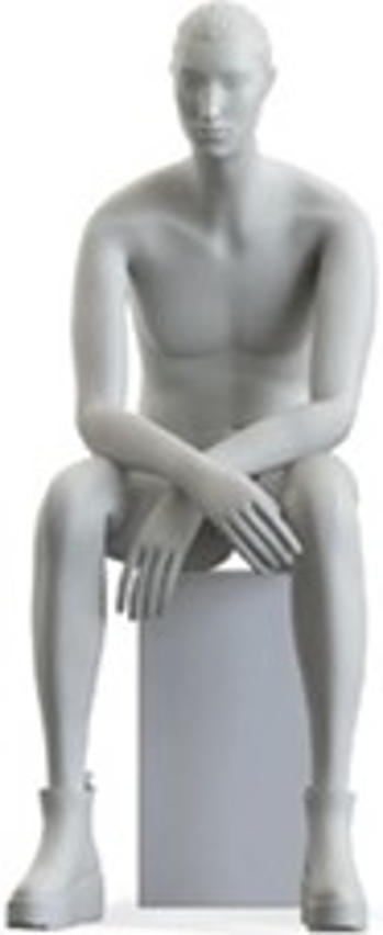 UOMO　3 Man sitting_H 45 cmマネキン