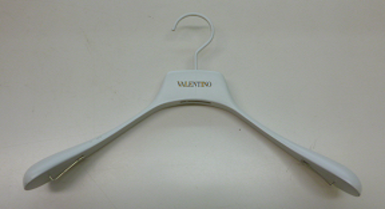 DONNA_TOPSクリップ付き グレーハンガー(下部穴開き）