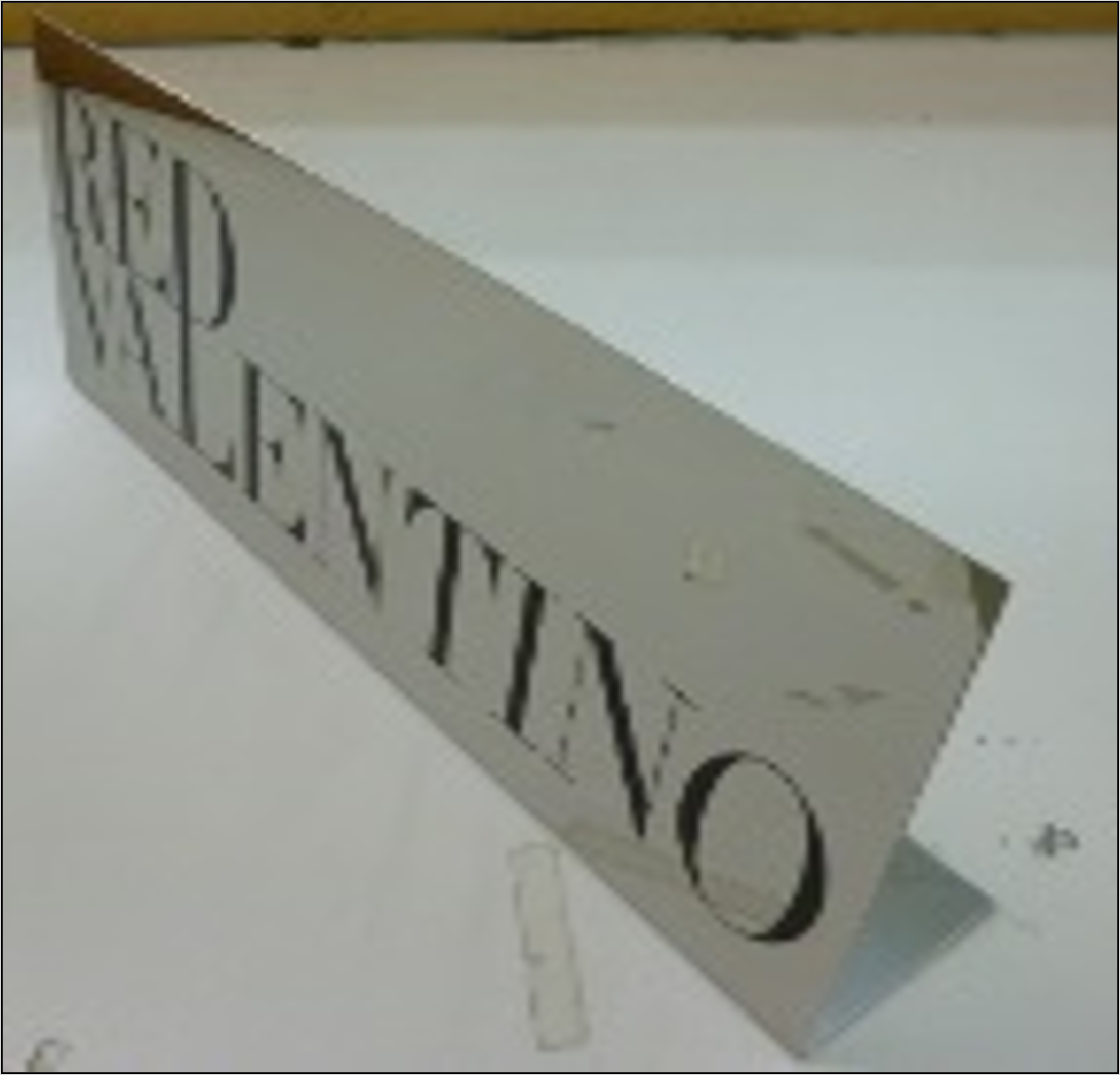 アクリルミラーロゴプレート（廃棄）