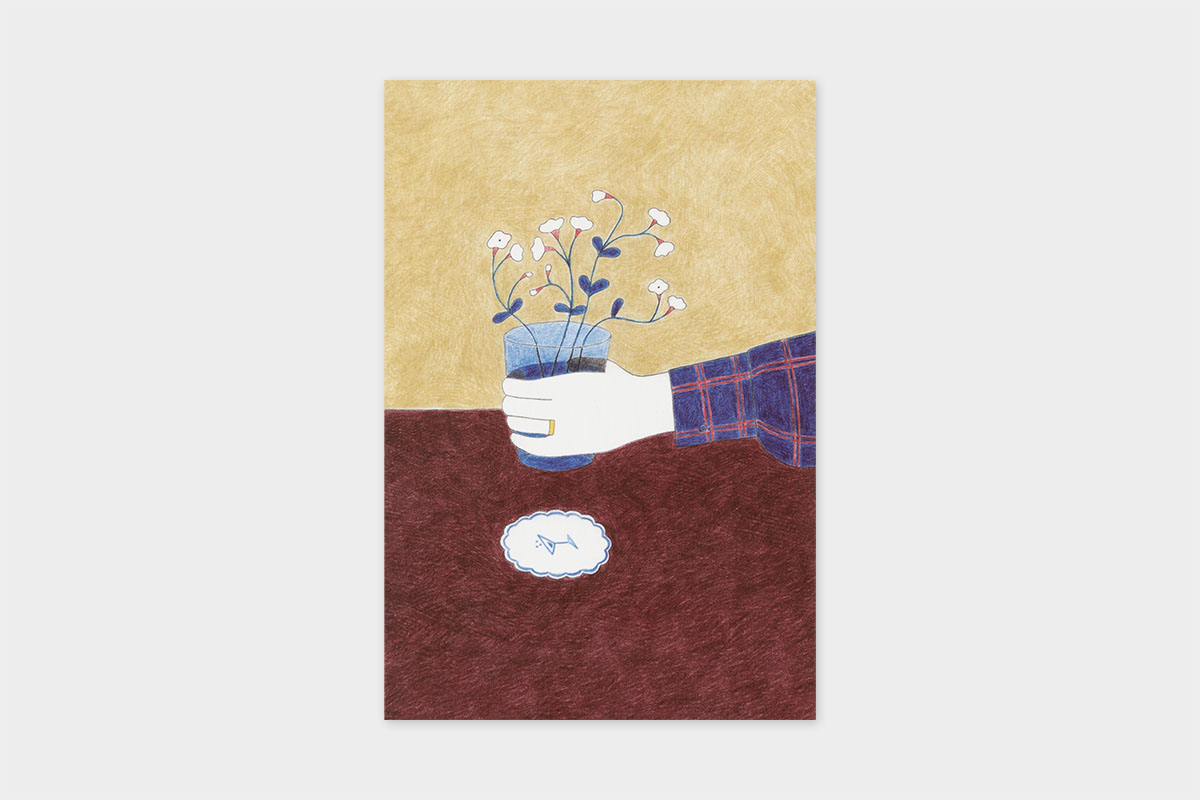 rie koizumi 「花」 ポストカード