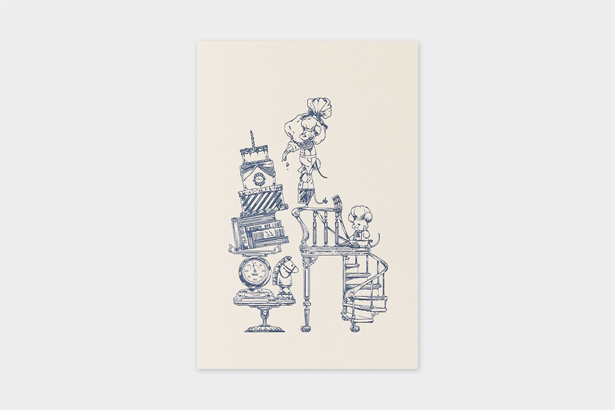 monpoche 「ネズミさんのケーキ」 ポストカード