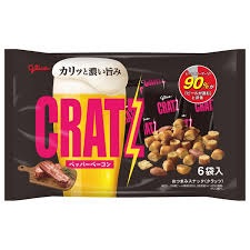 特注品：グリコ クラッツ ペッパーベーコン 6袋
