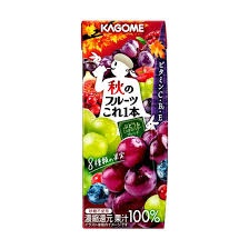 特注品：カゴメ 秋ノフルーツコレ一本ブドウ&ミックスベリー