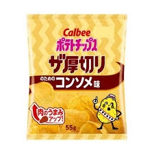 カルビー ポテトチップス厚切りノタメノコンソメ味