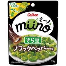 特注品：カルビー miinoそら豆ブラックペッパー味