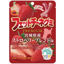 ブルボン フェットチーネグミストロベリーブレンド味