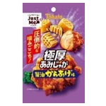 東ハト 極厚あみじゃが醤油カラアゲ味