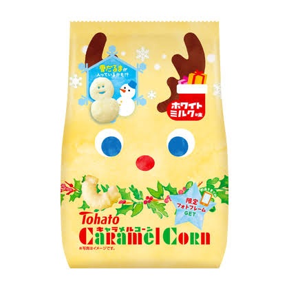 特注品：東ハト キャラメルコーンホワイトミルク味(クリスマス)