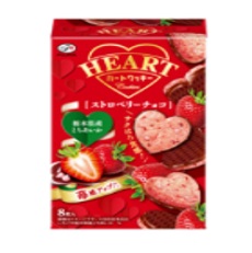特注品：不二家 ハートクッキー(ストロベリーチョコ)
