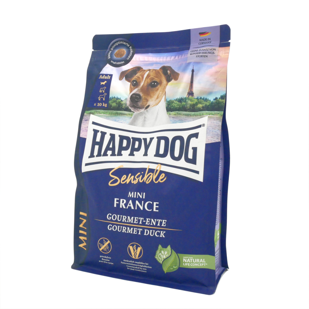 ワールドプレミアム　ハッピードッグ　ミニ　フランス　（鴨肉／グレインフリー）