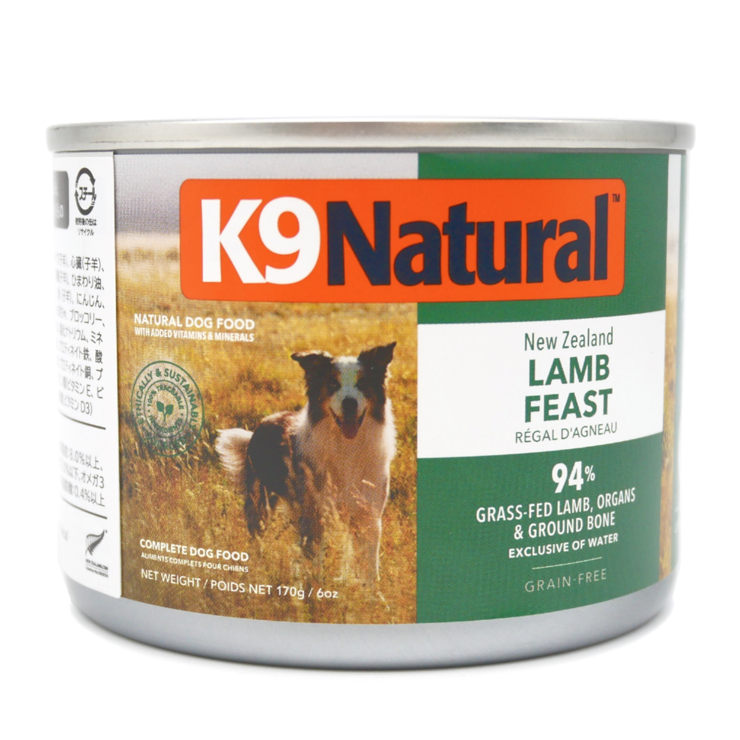 Ｋ９Ｎａｔｕｒａｌ　ドッグ缶　ラム　１７０ｇ