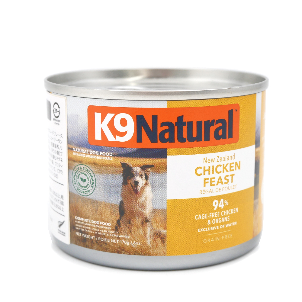 Ｋ９Ｎａｔｕｒａｌ　ドッグ缶　チキン　１７０ｇ