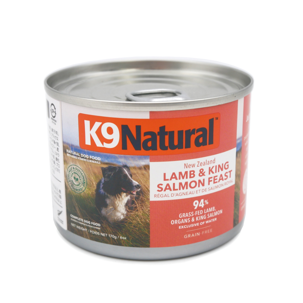 Ｋ９Ｎａｔｕｒａｌ　ドッグ缶　ラム＆キングサーモン・フィースト