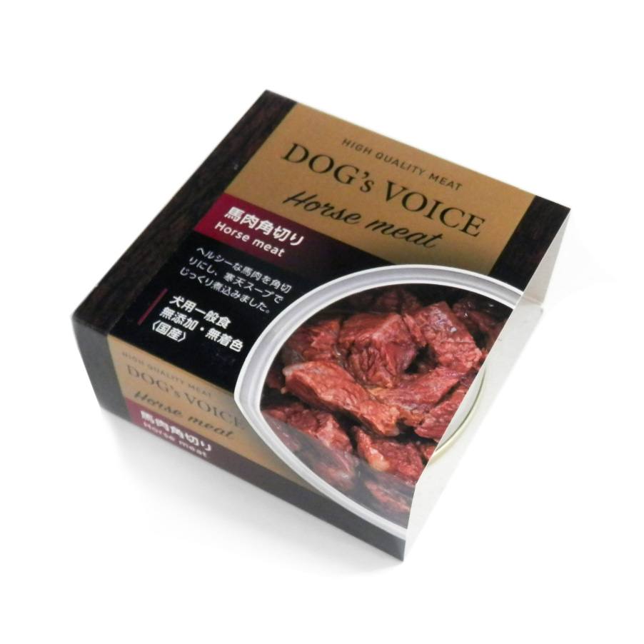 ヴォイス　ドッグ缶　低アレルゲン　馬肉角切り