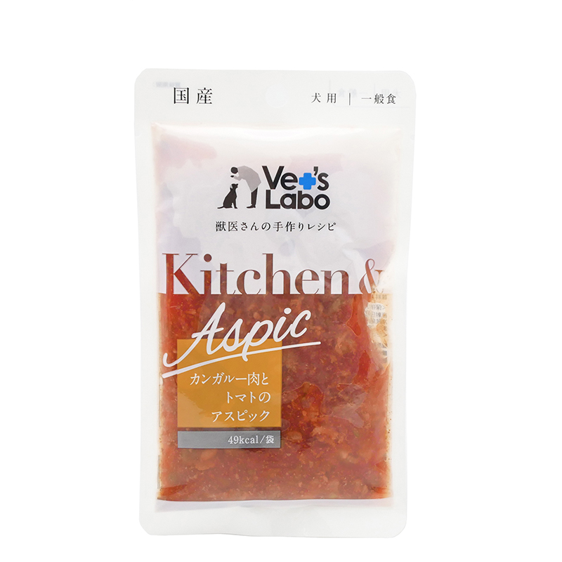 ジャパンペットコミュニケーションズ　Kitchen&Aspic　カンガルー肉とトマトのアスピック