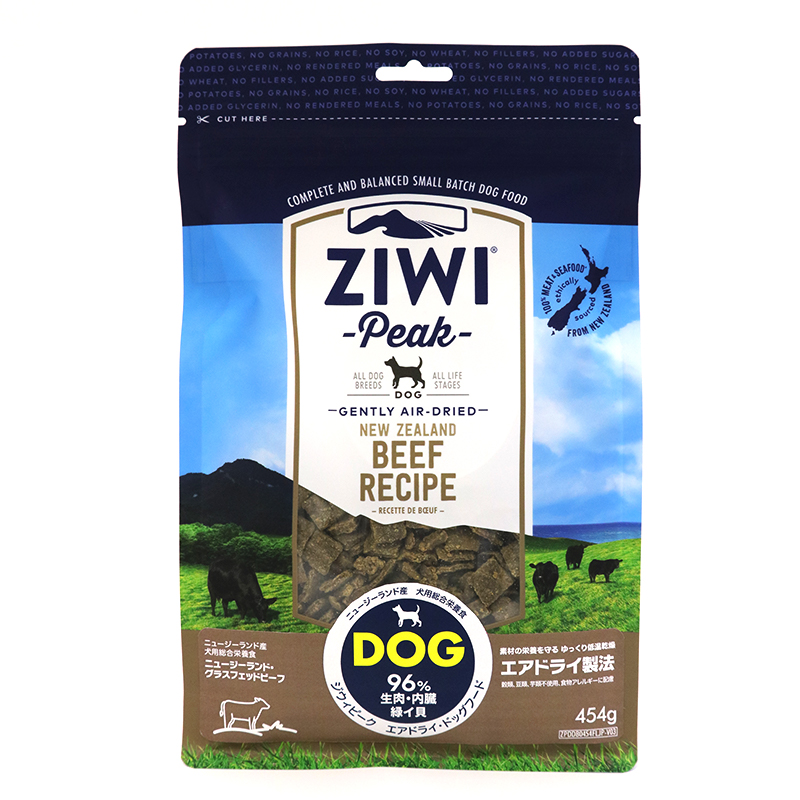 Ｚｉｗｉ Ｐｅａｋ　エアドライ　ドッグフード　グラスフェッドビーフ