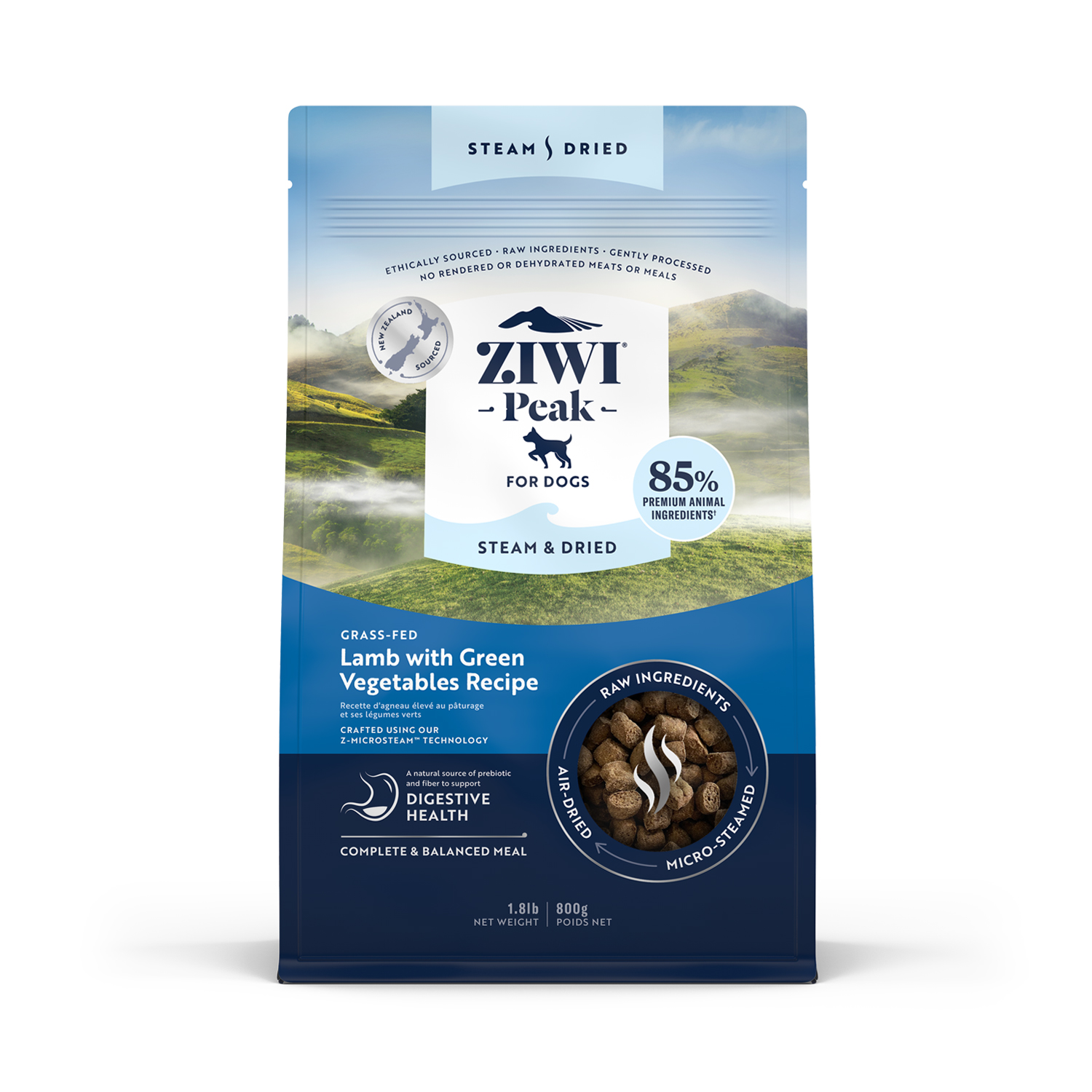 Ｚｉｗｉ Ｐｅａｋ　スチーム＆ドライ　ドッグフード　ラム