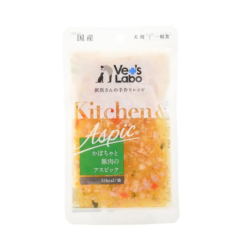 ジャパンペットコミュニケーションズ　Kitchen&Aspic　犬用　カボチャと豚肉のアスピック