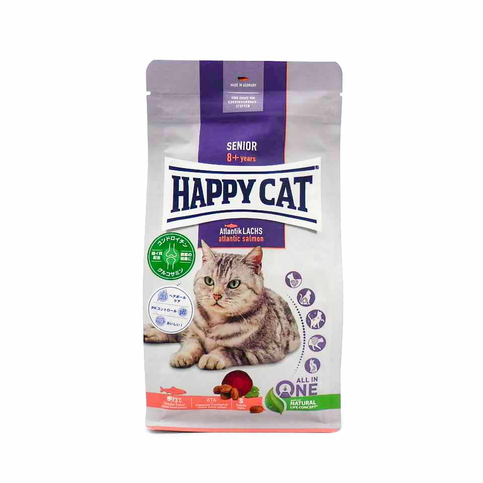 ワールドプレミアム　ハッピーキャット　猫　シニア　アトランティックサーモン