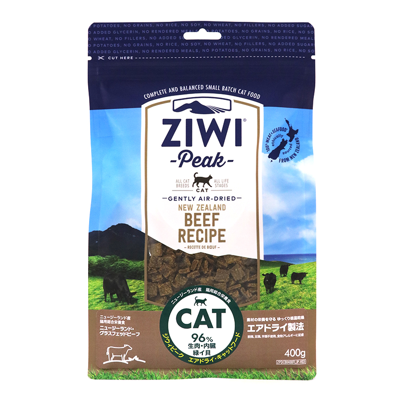 Ｚｉｗｉ Ｐｅａｋ　エアドライ　キャットフード　グラスフェッドビーフ