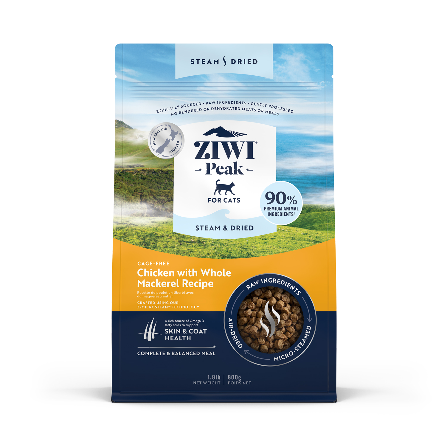 Ｚｉｗｉ Ｐｅａｋ　スチーム＆ドライ　キャットフード　チキン
