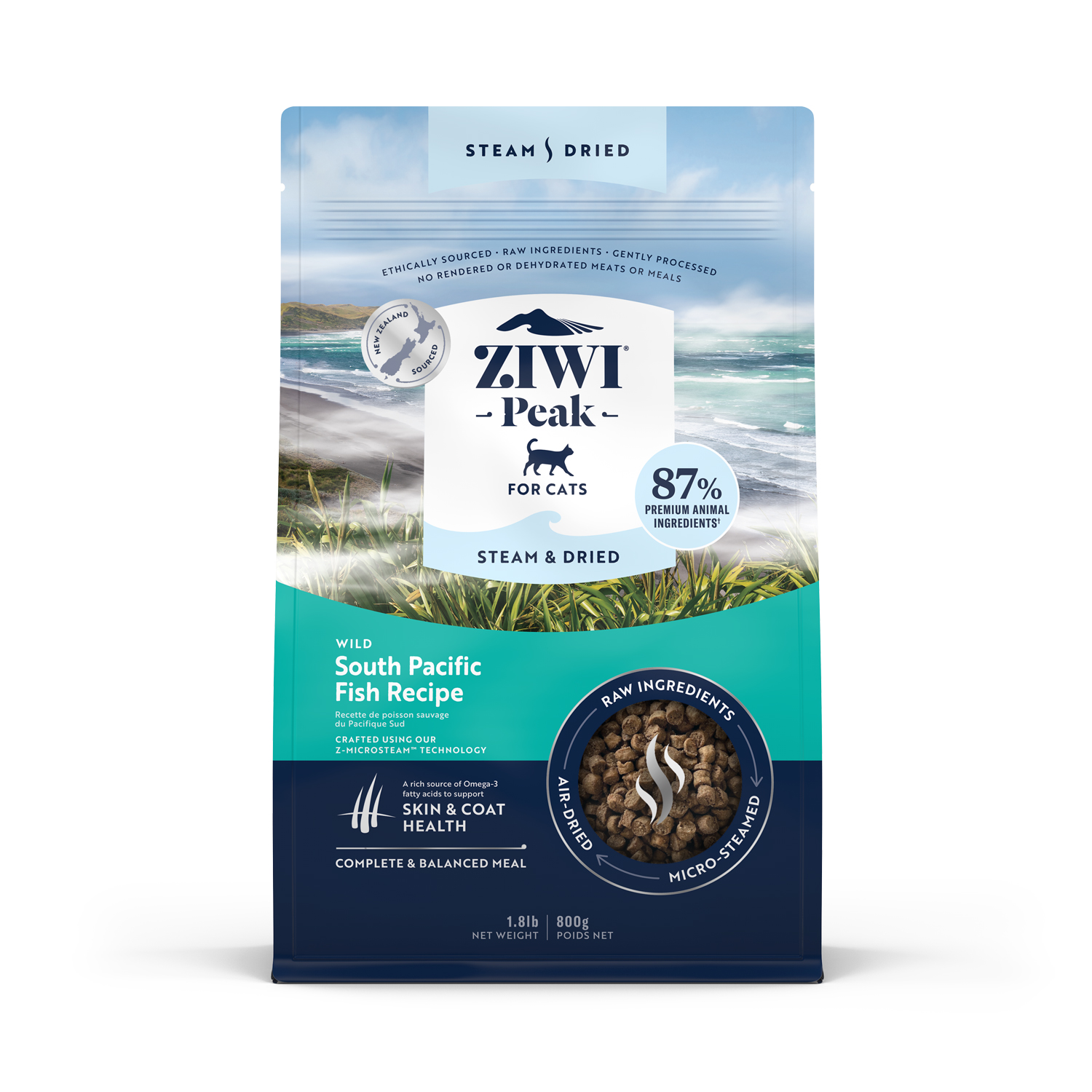 Ｚｉｗｉ Ｐｅａｋ　スチーム＆ドライ　キャットフード　フィッシュ