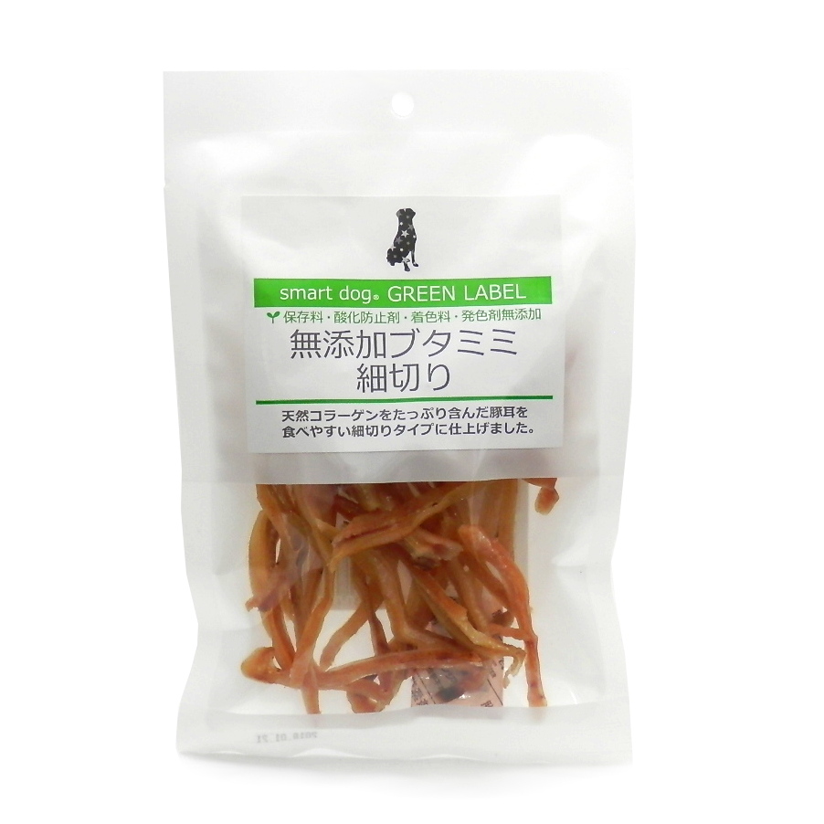 スマートドッグ　グリーンラベル　無添加ブタミミ細切り　４０ｇ
