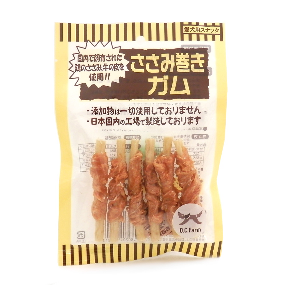 オーシーファーム　ささみ巻きガム　６本入