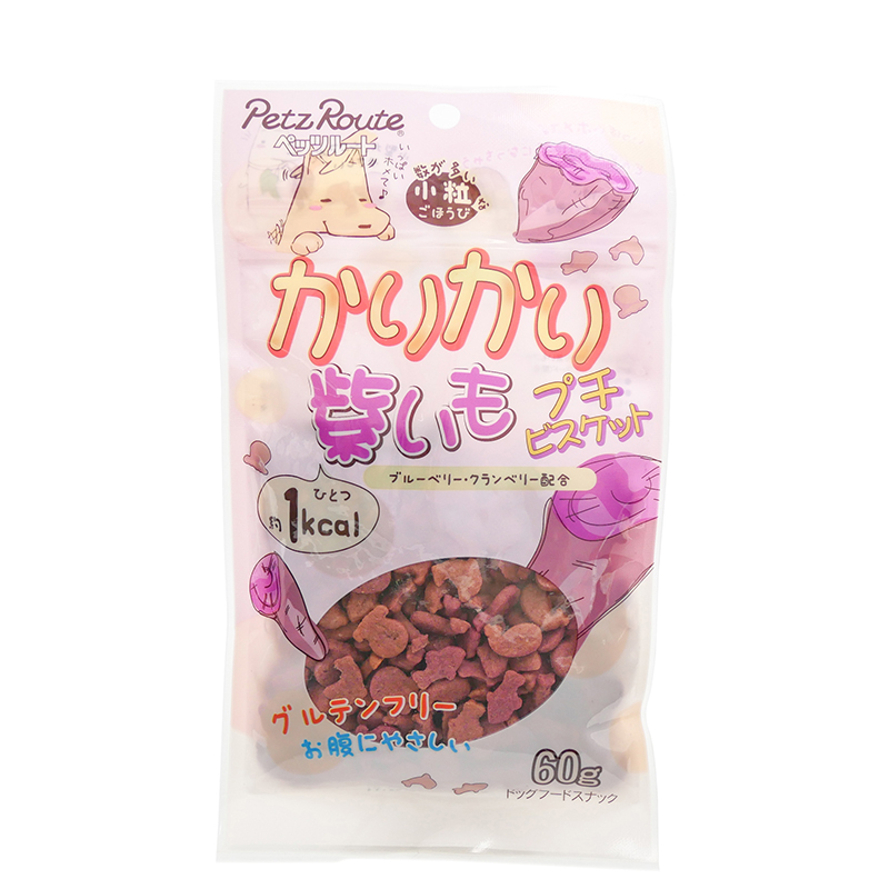 ペッツルート　かりかり紫いも　プチビスケット