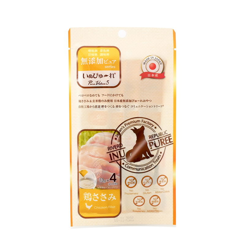 リバードペット　犬ピュ～レ無添ピュア　PureValue５　鶏ササミ