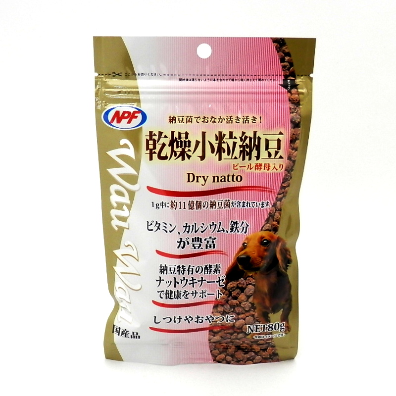 ナチュラルペットフーズ　ＷａｕＷａｕ　乾燥小粒納豆