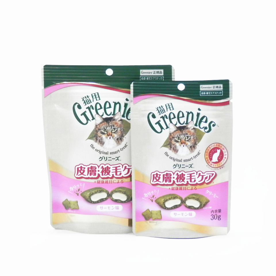 グリニーズ　猫用　皮膚被毛ケア　サーモン味