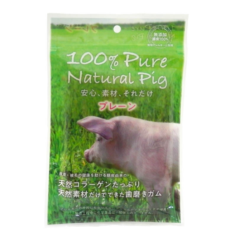 ジャパンペットコミュニケーションズ　１００％ＰｕｒｅＮａｔｕｒａｌＰｉｇ　豚皮プレーン　