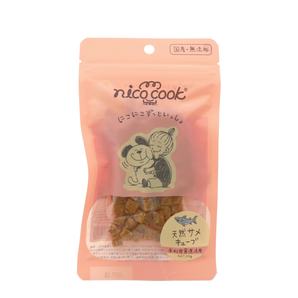 マルカイ　ｎｉｃｏ　ｃｏｏｋ　天然サメキューブ　犬猫用