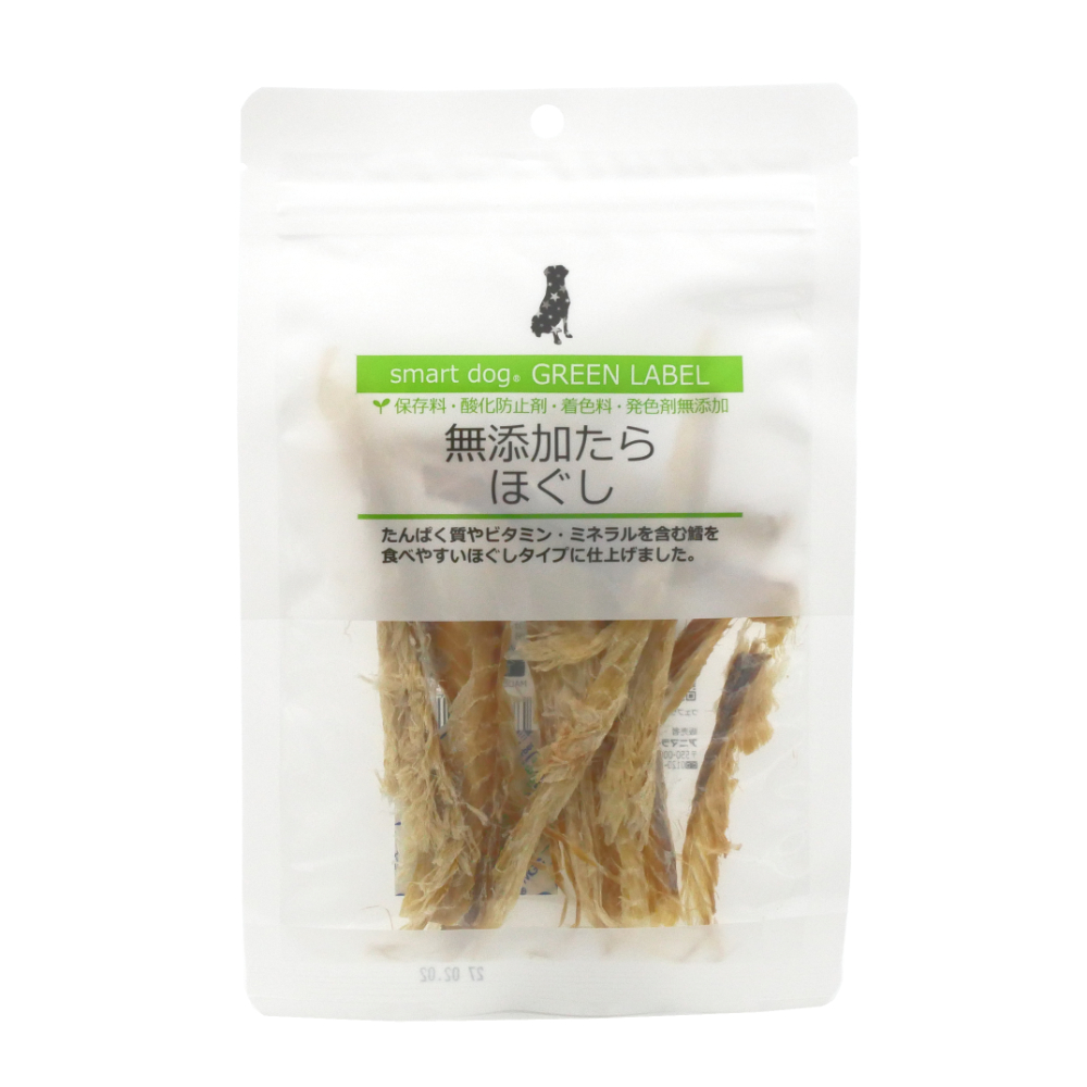 スマートドッグ　グリーンラベル　無添加タラほぐし