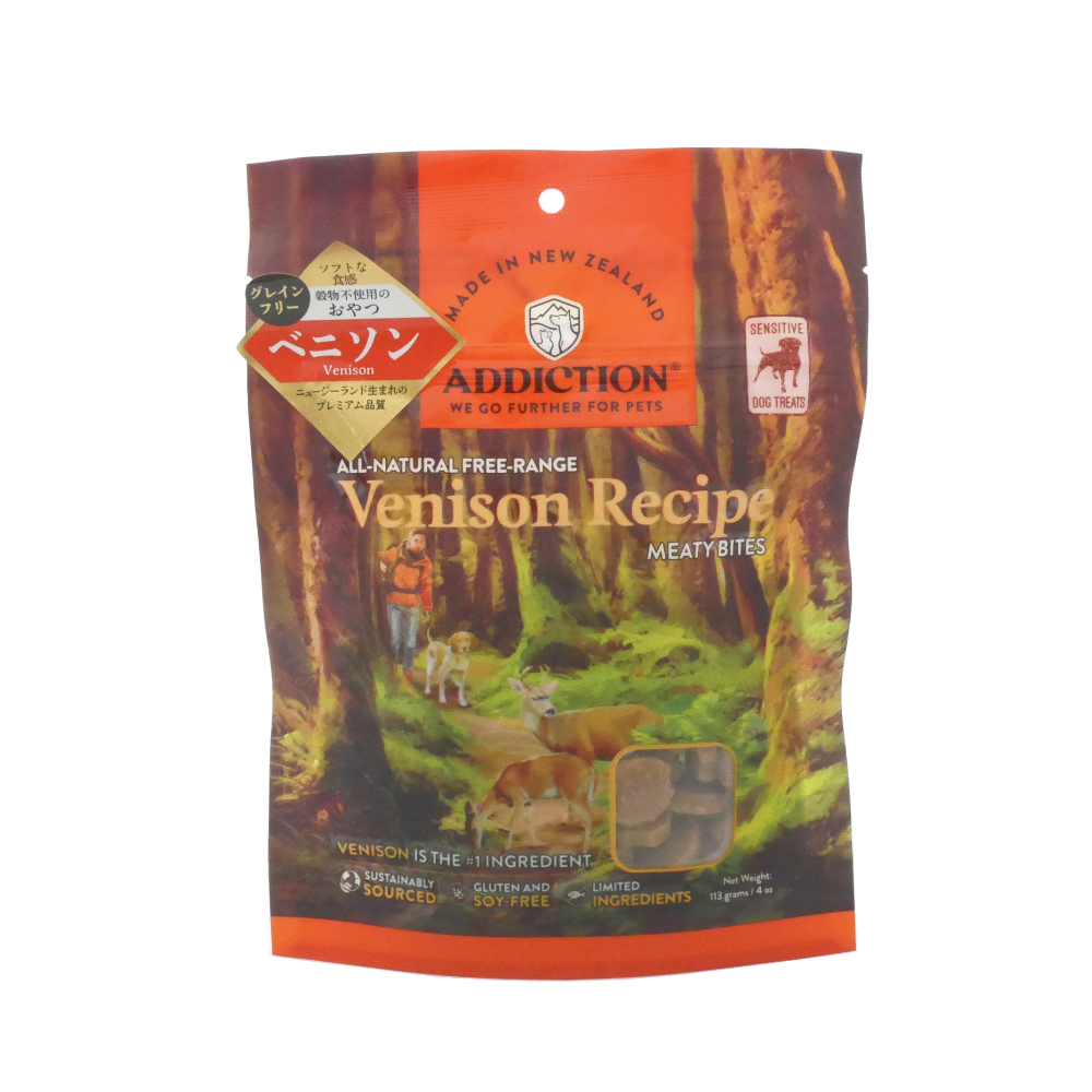 アディクション　ミーティバイツ　グレインフリー　ベニソン