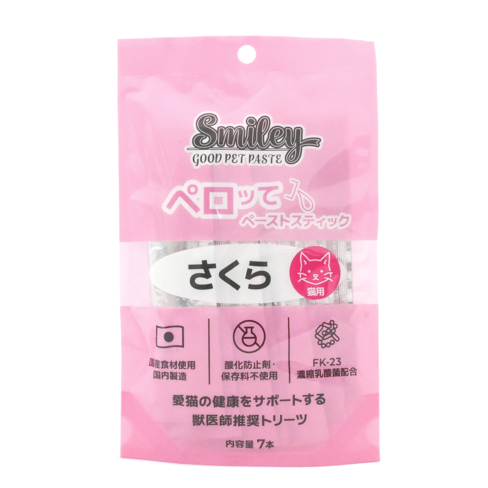ＱＩＸ　Ｓｍｉｌｅｙ　猫用　ペロッて　さくら