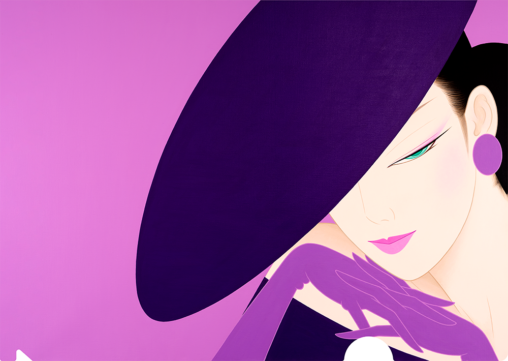 A４クリアファイル「Dark Purple Hat」