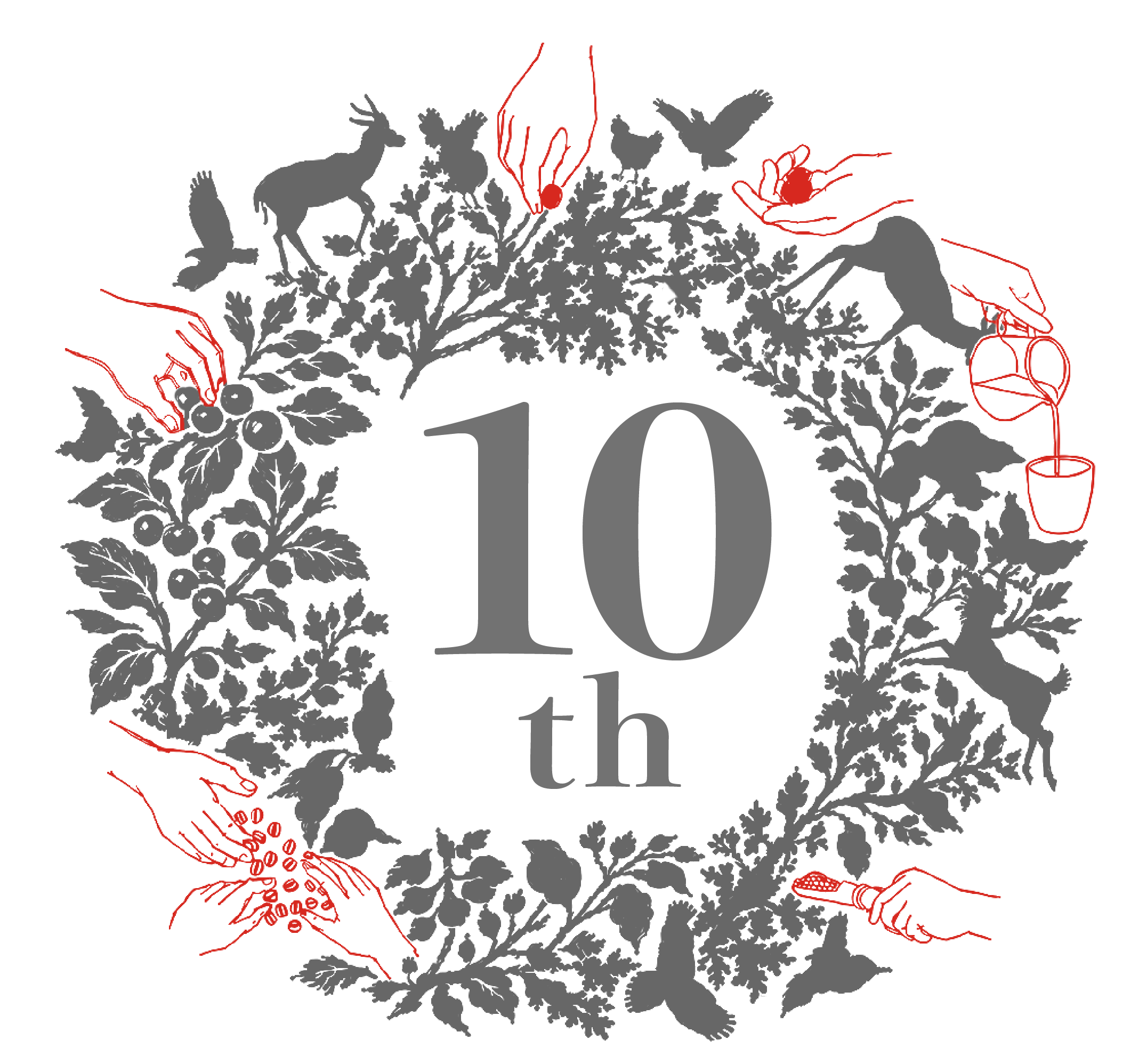 海ノ向こうコーヒー 10周年 エンブレム