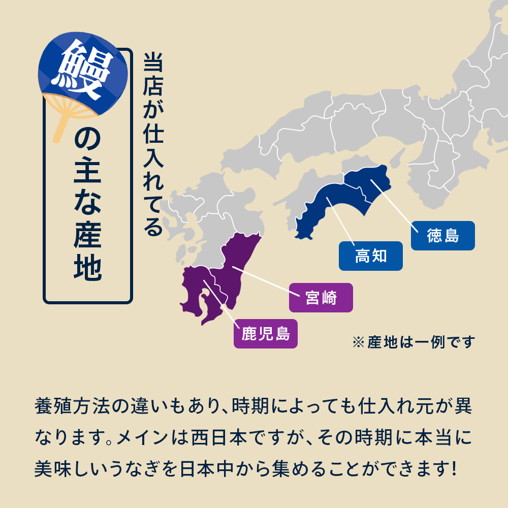 うなぎ屋かわすいの拘り