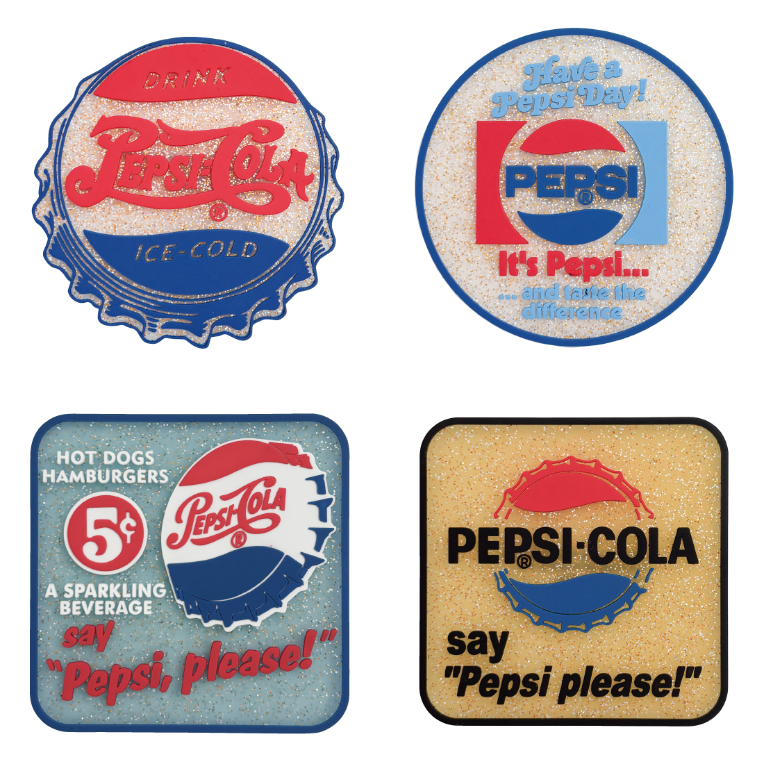 RUBBER COASTER ラメ入りコースター / PEPSI