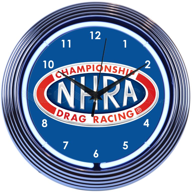 NEON CLOCK SINGLE / NATIONAL HOT ROD ASSOCIATION