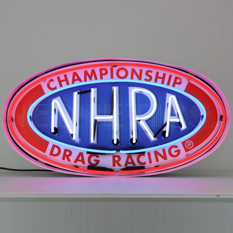 NEON SIGN / NHRA OVAL IN CAN
