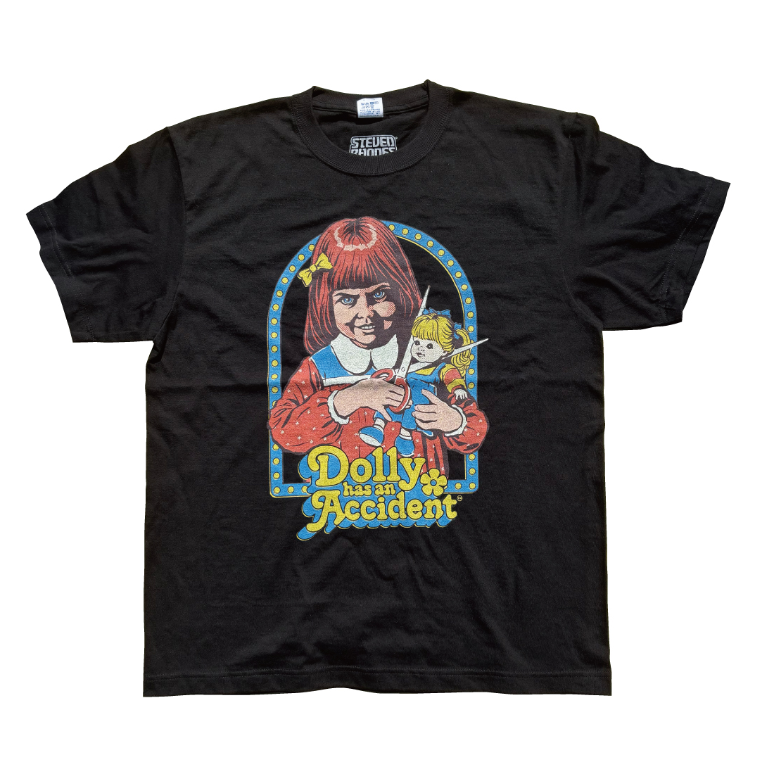 T-shirt / Steven Rhodes-Dolly has an accident