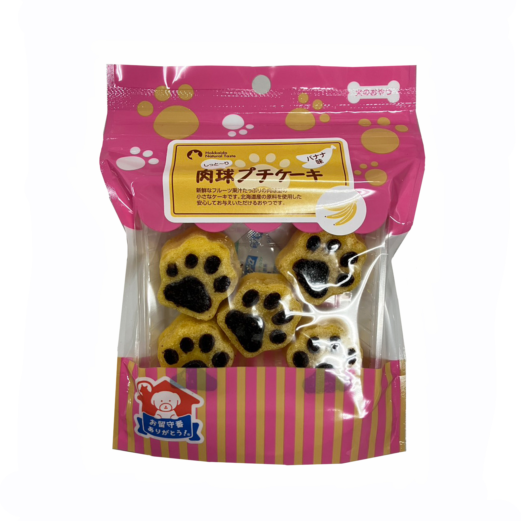 チュチュドットコム  肉球プチケーキバナナ 8gx5