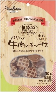 ペッツルート パリッと牛肉のチップス 70g
