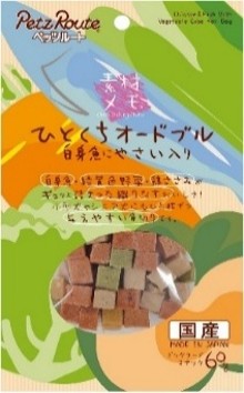 ペッツルート ひとくちオードブル 白身魚にやさい入り 60g