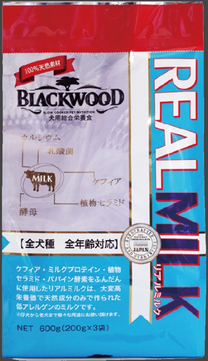BLACKWOOD ブラックウッド リアルミルク 600g(200gx3)　※メーカー欠品中２月下旬入荷予定