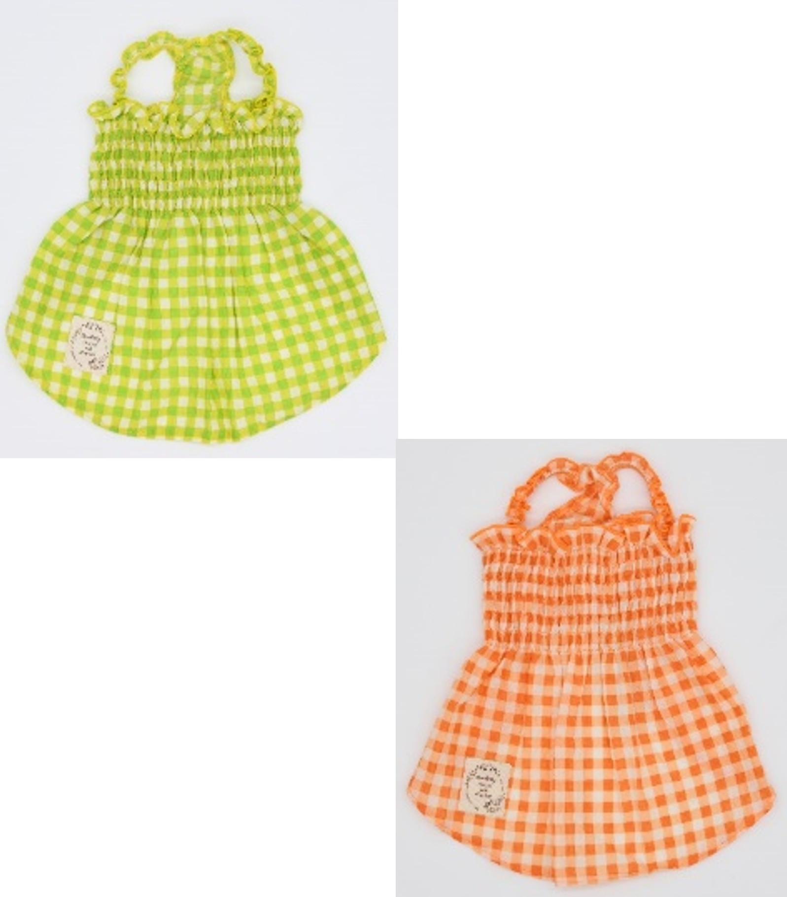 ハヤブサ  LOG307  チェックシャーリングワンピース